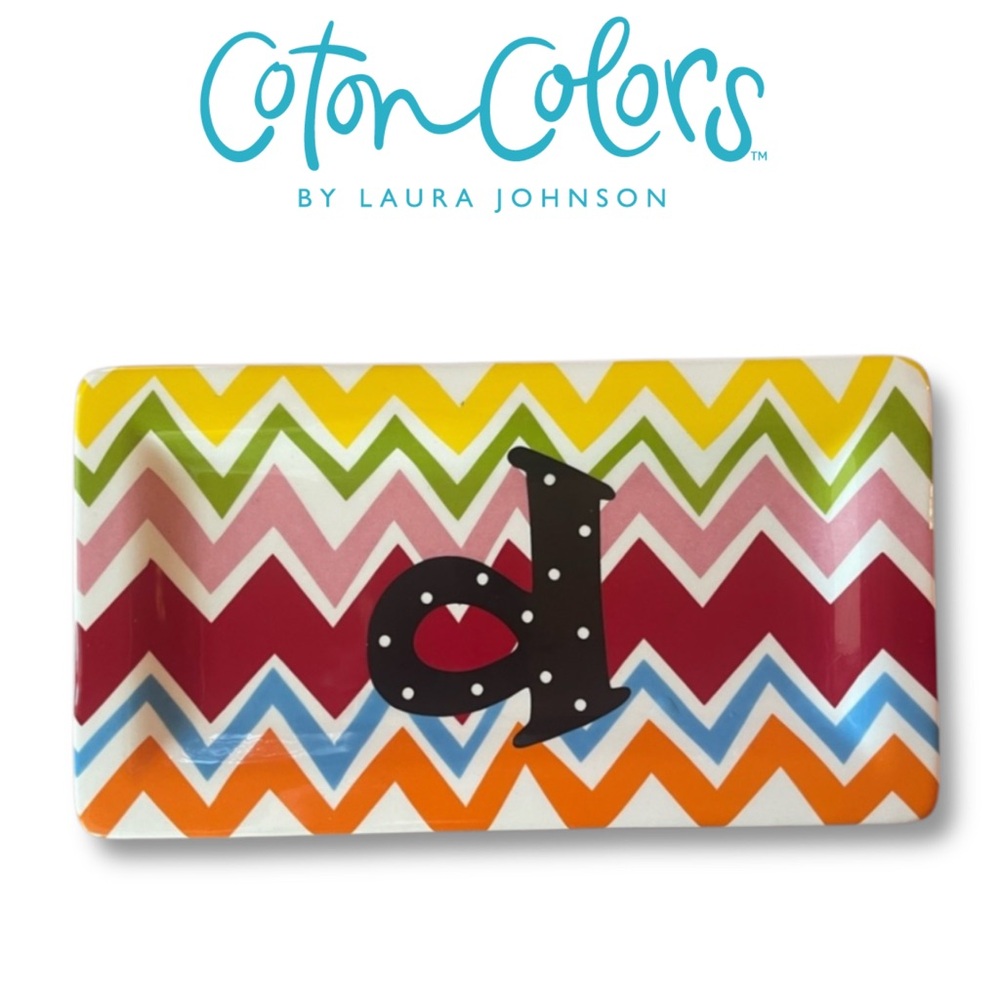 Coton Colors Bargello Mix Chevron Rectangular Tray